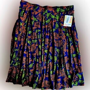 LuLaRoe Fish Patterned Madison Skirt